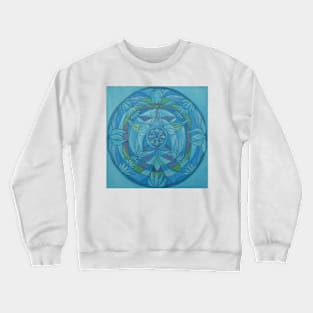 Throat chakra angel free-hand mandala Crewneck Sweatshirt